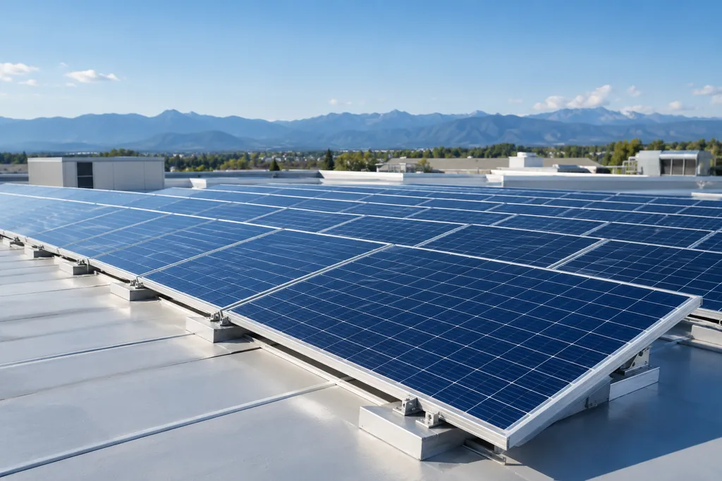 Imagen conceptual de una instalación fotovoltaica, generada con IA